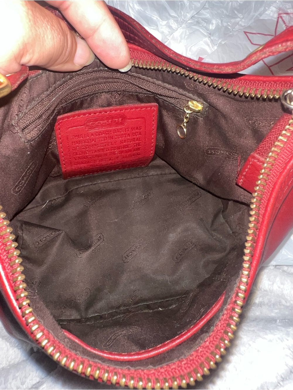 Vintage Y2K Coach mini red legacy No 9844 - Picture 4 of 13